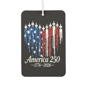 America 250th Years Heart Flag Air Freshener