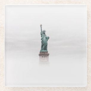 America 2 glass coaster