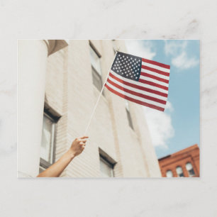 America 4 holiday postcard