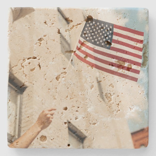 America 4 stone coaster (Front)
