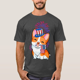 America 4th of July Independence Day Patriotic Cor T-Shirt