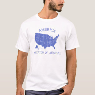 America 50 states of Awesome t-shirt