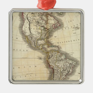 America 5 metal ornament