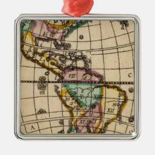 America 6 metal ornament