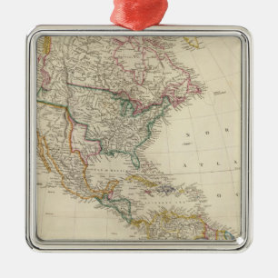 America 7 metal ornament