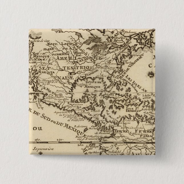 America 8 2 inch square button (Front)