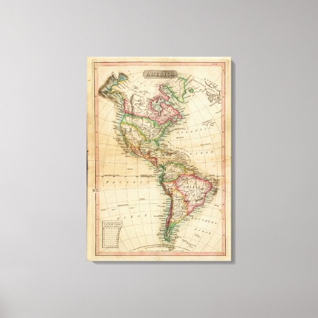 America 8 canvas print (Front)