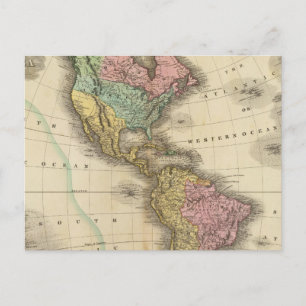 America 9 postcard
