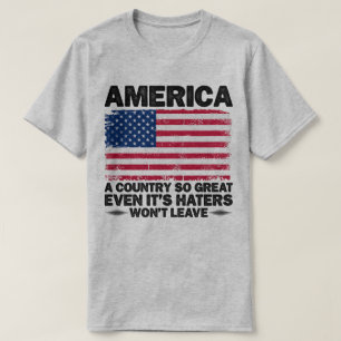 America A Country So Great Usa Flag Veterans Day T-Shirt