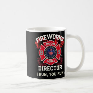 America af firework director run boom squad coffee mug