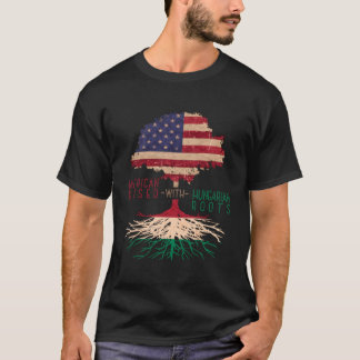 America And Hungary Country Flag Roots Hungarian A T-Shirt