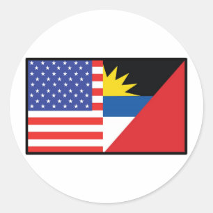 America Antiqua Barbuda Classic Round Sticker