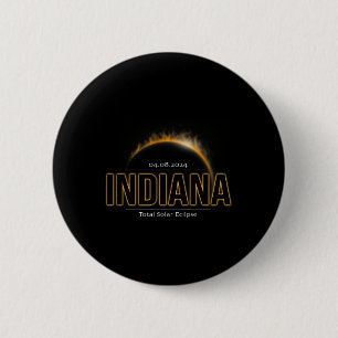 America April 2024 Path Of Totality Solar Eclipse 2 Inch Round Button