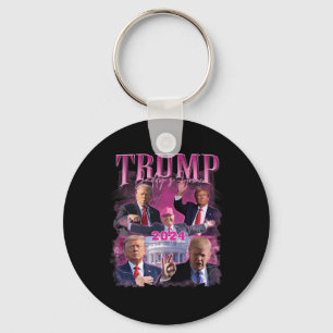 America Back Us American Flag Trump 2024  Keychain
