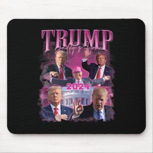 America Back Us American Flag Trump 2024 Mouse Pad