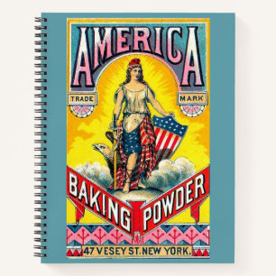 America Baking Powder Notebook