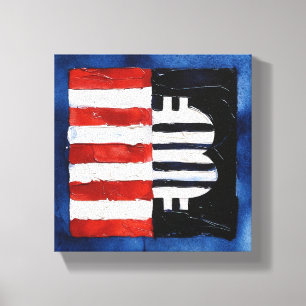 America Bitcoin (Painting No. 2) Canvas Print
