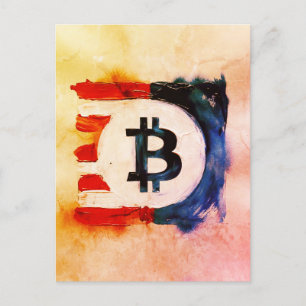 America Bitcoin (Painting No. 7) Postcard