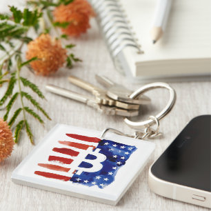 America Bitcoin (Painting No. 8) Keychain