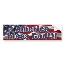 America bless God Bumpersticker