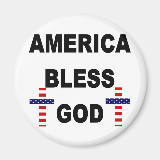 America Bless God Magnet (Front)