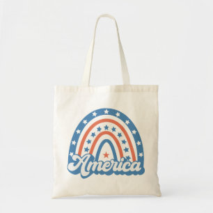America Boho Retro Tote Bag