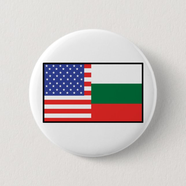 America Bulgaria 2 Inch Round Button (Front)