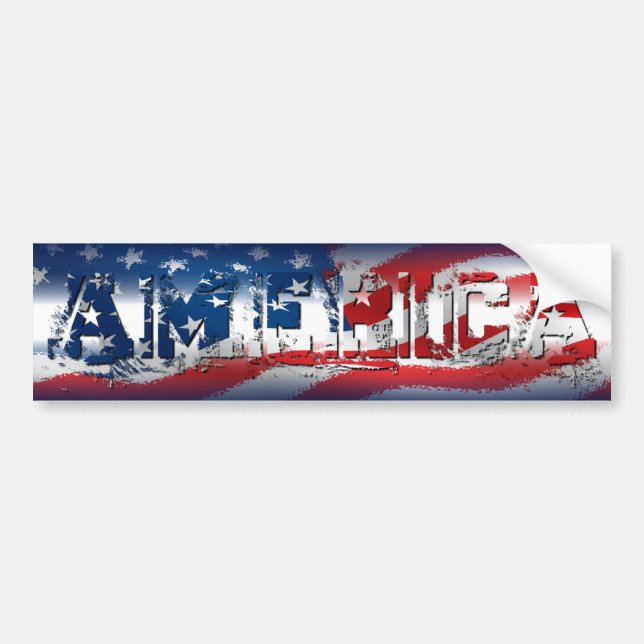 America Bumper Sticker (Front)
