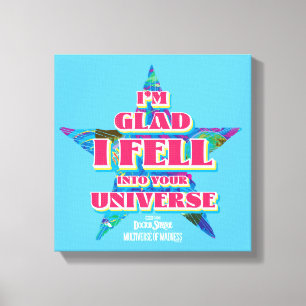 America Chavez: I'm Glad I Fell Into Your Universe Canvas Print