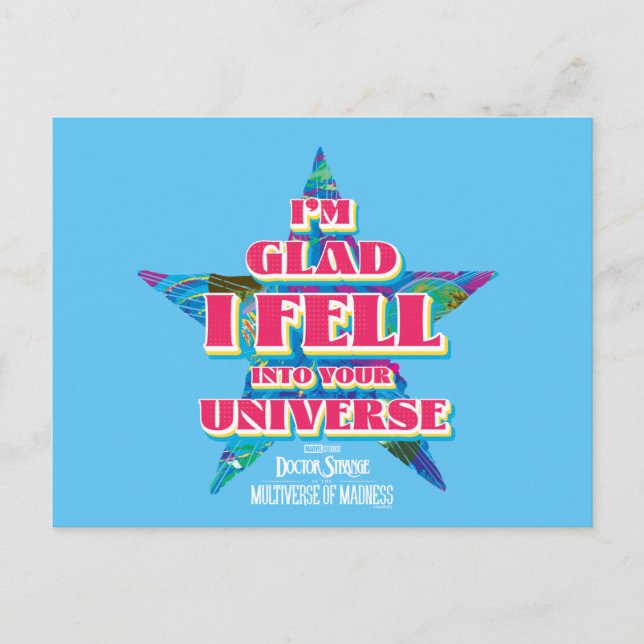 America Chavez: I'm Glad I Fell Into Your Universe Postcard (Front)