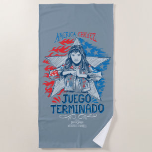 America Chavez - Juego Terminado Beach Towel