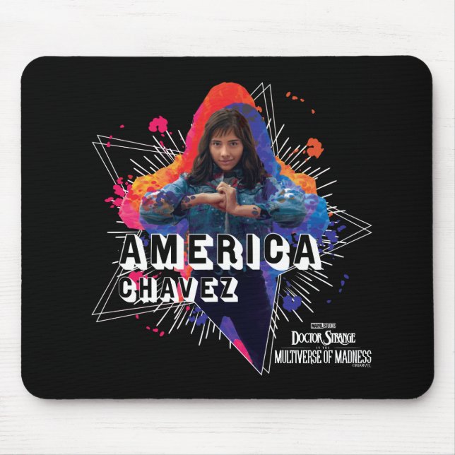 America Chavez Star Character Graphic Mouse Pad (Front)
