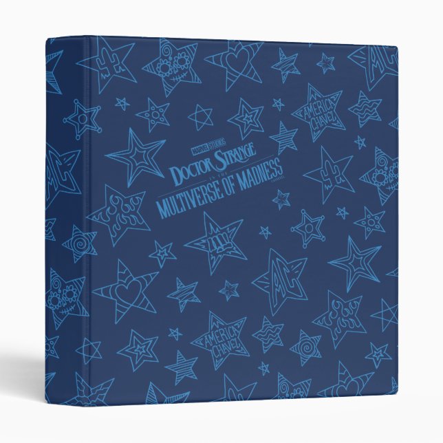 America Chavez Star Pattern Binder (Front/Spine)