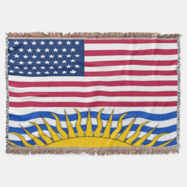 AMERICA COLUMBIA THROW BLANKET (Front)