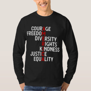 America Courage Freedom Diversity Rights Kindness T-Shirt