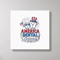 America Dental Squad Patriotic Tooth Vector Design