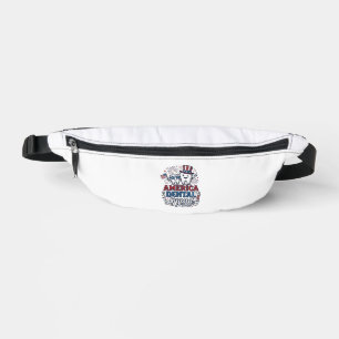 America Dental Squad Patriotic Tooth Vector Design Fanny Pack