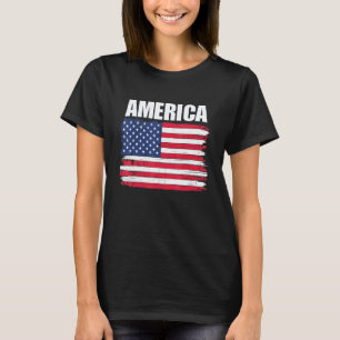 America Distressed Flag T-Shirt