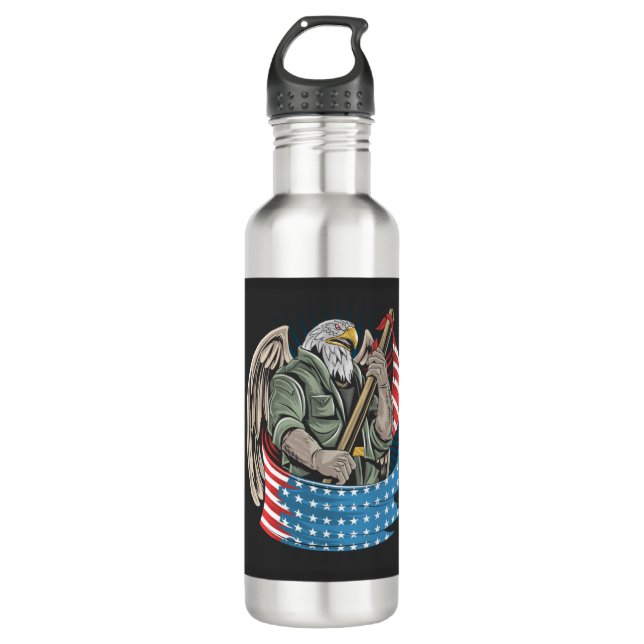 America Eagle      710 Ml Water Bottle (Front)