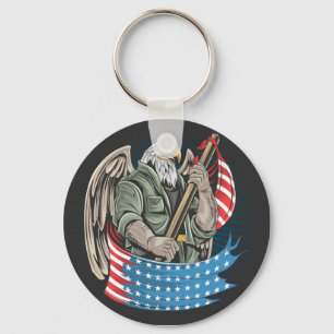 America Eagle Keychain