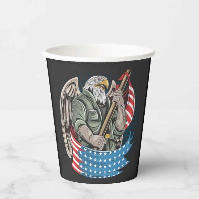 America Eagle Paper Cups (Front)