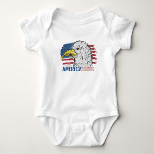 America Eagle this USA  Baby Bodysuit