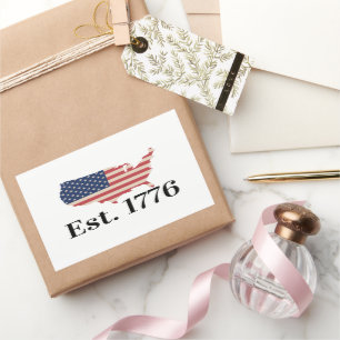 America Est. 1776 Patriotic Flag Sticker