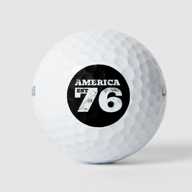 America Est 1776 Patriotic Golf Balls (Front)