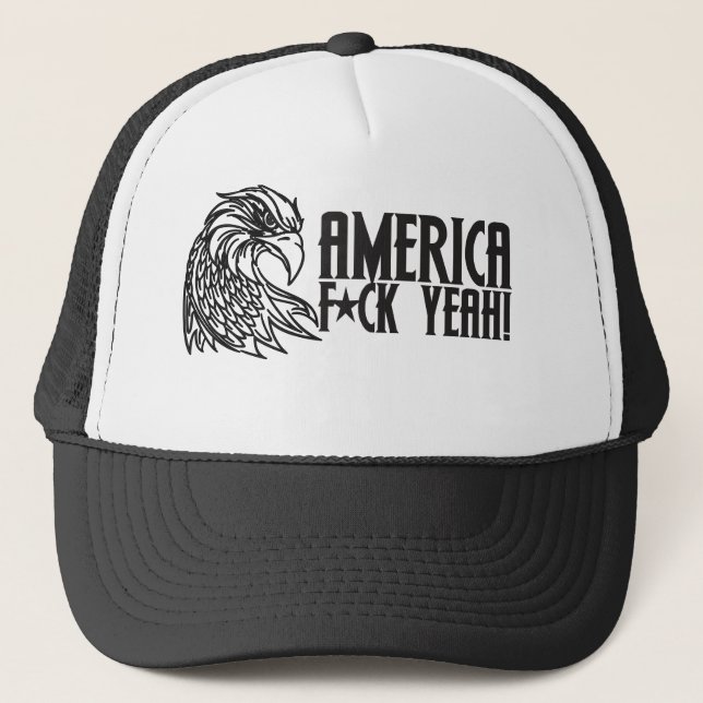 America F Yeah Trucker Hat (Front)