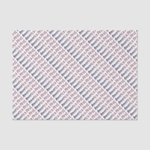 America First American Flag Typography Patriotic Tissue Paper
