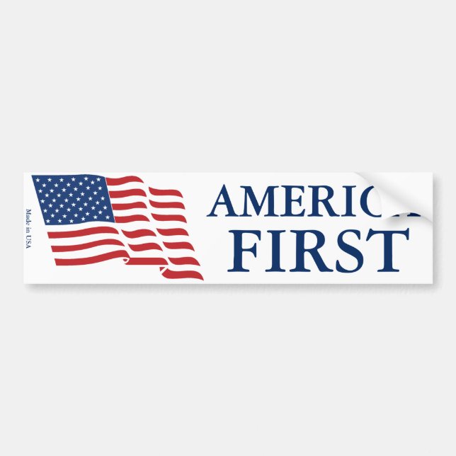 America First Bumper Sticker (Front)