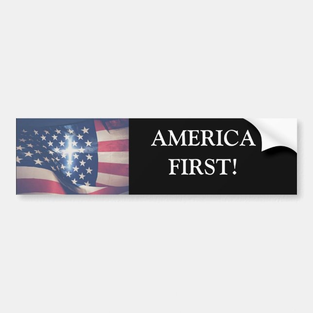 America First Bumper Sticker (Front)