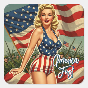 America First Rosie Stickers