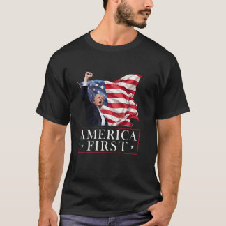 America First Trump President Patriot USA American T-Shirt